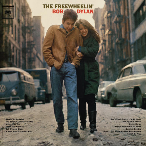 Portada de The Freewheelin' Bob Dylan