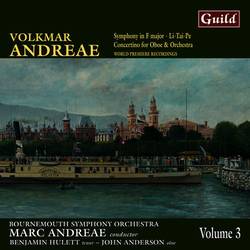 Portada de Andreae: Symphony in F Major, Li-Tai-Pe, Concertino for Oboe and Orchestra