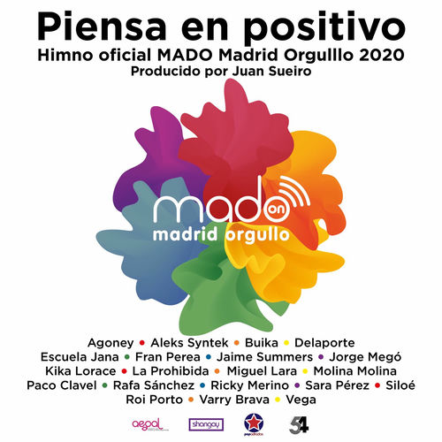 Portada de Piensa En Positivo (Madrid Pride 2020 by Juan Sueiro)