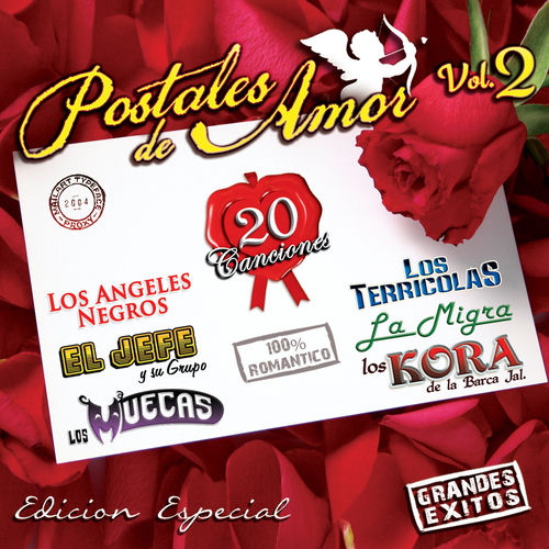 Portada de Postales De Amor: 20 Canciones, Vol. 2
