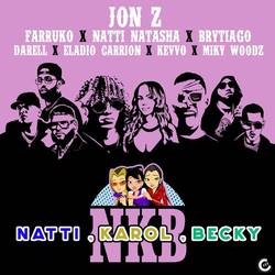 Portada de Natti, Karol, Becky (feat. KEVVO, Brytiago, Darell, Eladio Carrión & Miky Woodz) (Remix)