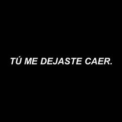 Portada de Tú Me Dejaste Caer