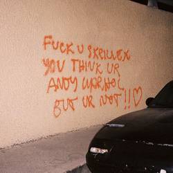 Portada de F*CK U SKRILLEX YOU THINK UR ANDY WARHOL BUT UR NOT!! <3
