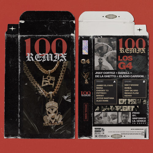 Portada de 100 (Lado B Remix)
