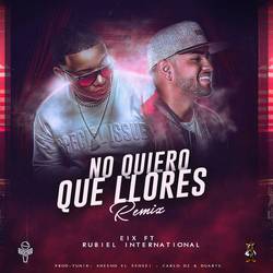 Portada de No Quiero Que Llores (Remix)
